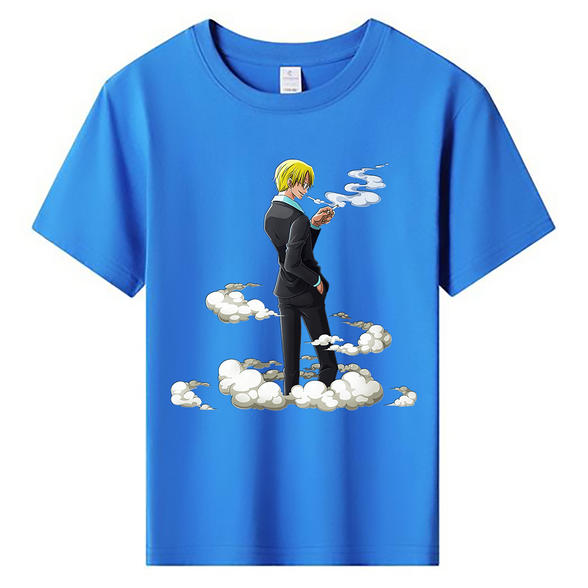 （画像用） ワンピース サンジ ONE PIECE Sanji 綿100％キッズTシャツ（フロントプリント）